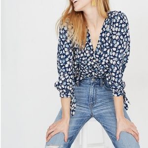 NWT MADEWELL Top in French Floral XS